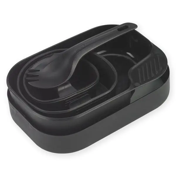 Wildo Camp-A-Box Outdoor Kit With Integrated Spork – Black 1