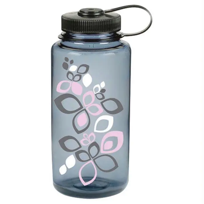 Wm 1-Quart Insulated Tumbler – Gray & Pink Bloom Design 1