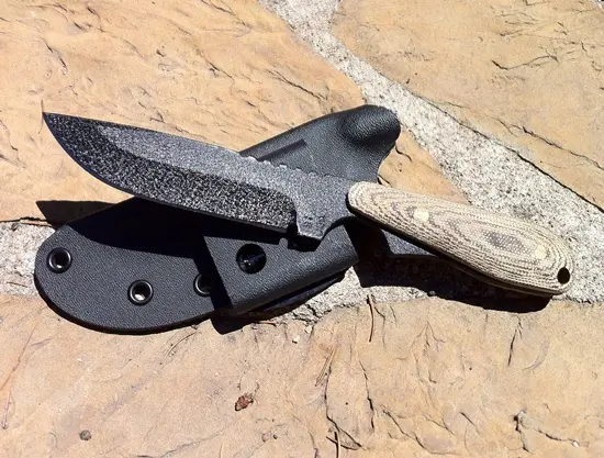 Wolf Plain-Edge Tanto Knife – Od Canvas & Micarta 1