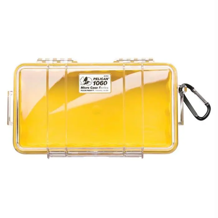 Yellow & Clear Micro Storage Case – Model 1060 Spacious Sorting Bin 1