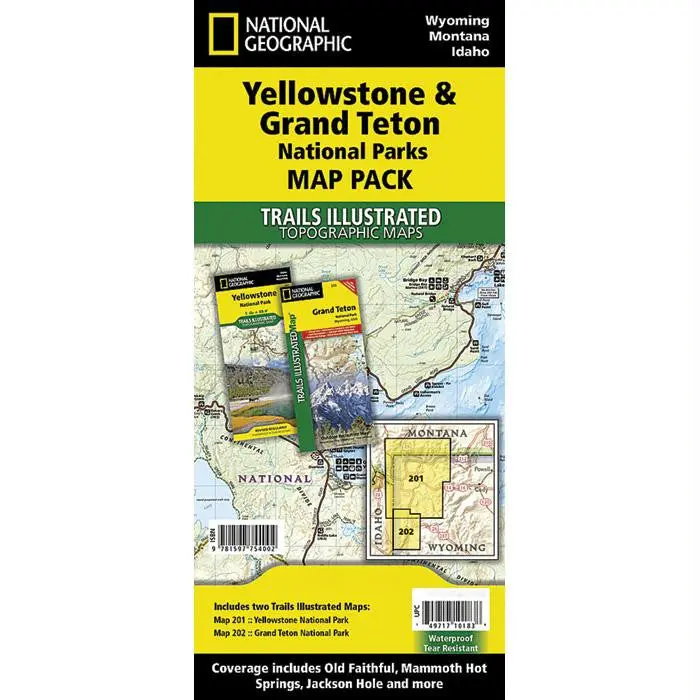 Yellowstone & Grand Teton National Parks Map Bundle 1