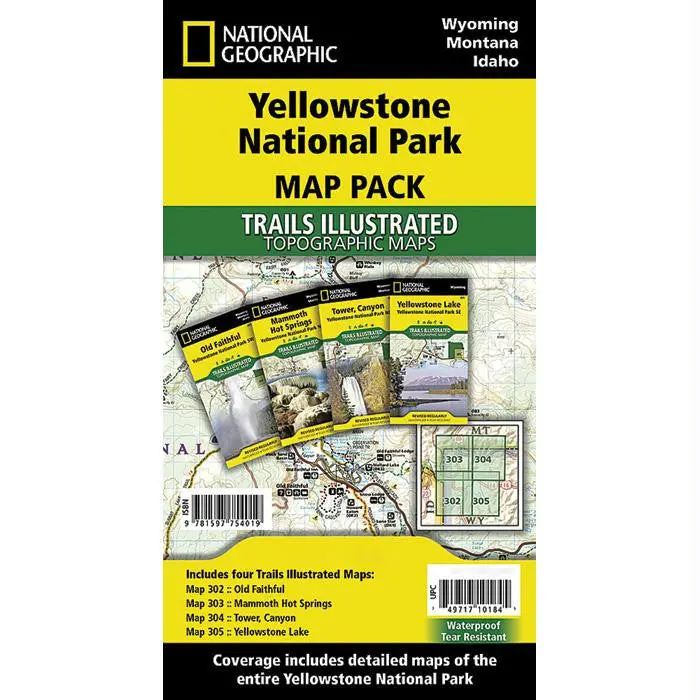 Yellowstone National Park Detailed Map Collection 1
