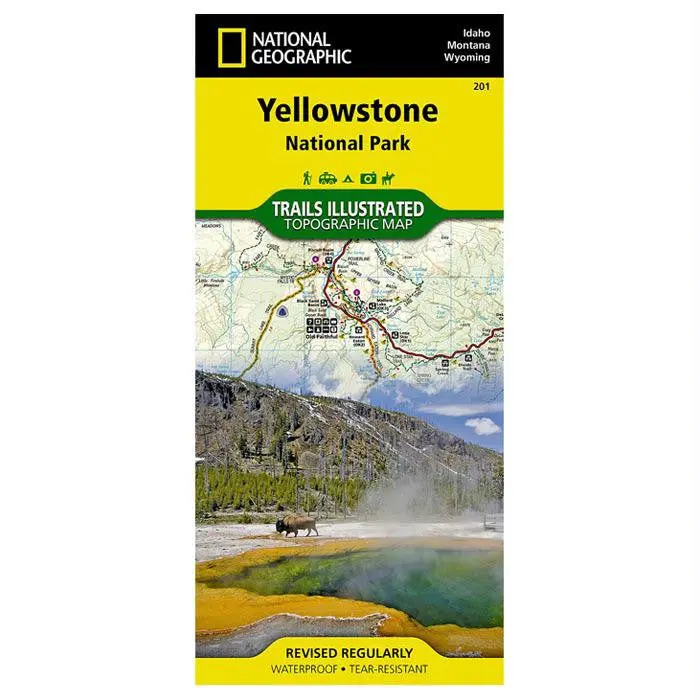 Yellowstone National Park Map #201 1