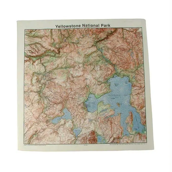 Yellowstone National Park Topo Bandana 1