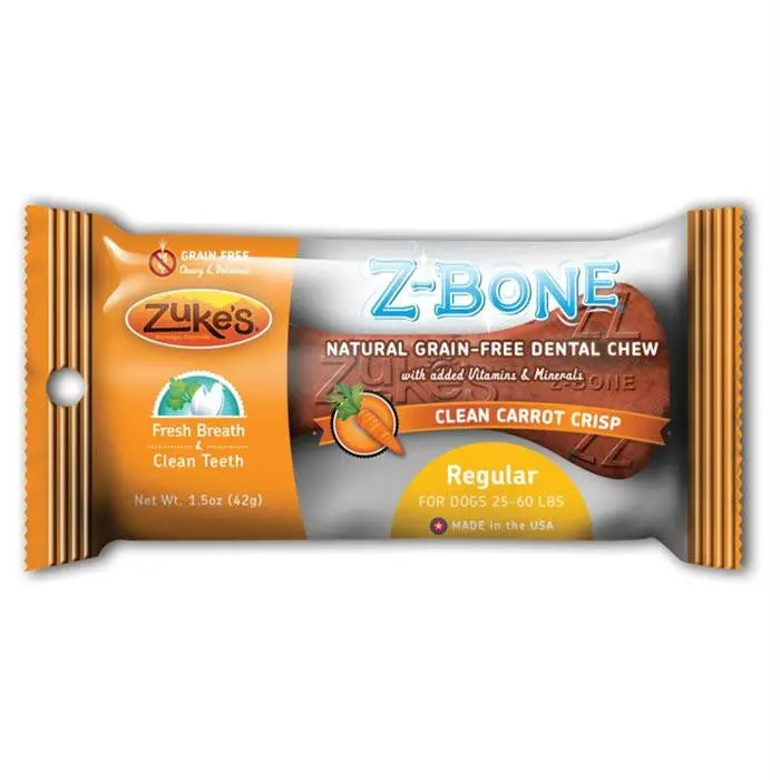 Z-Bone Carrot-Flavored Dental Chew For Dogs – Regular Size 1