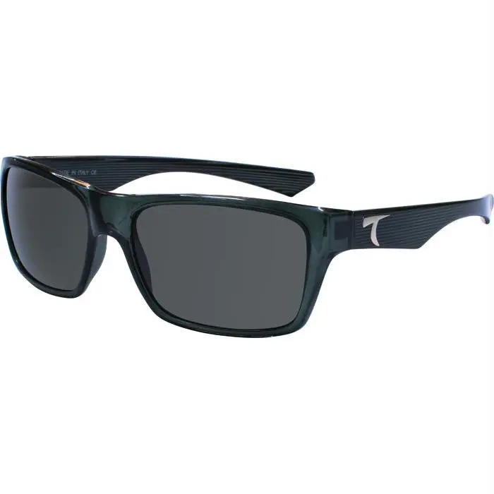 Zabra Crystal Sunglasses – Black-Olive Frame With Grey Lenses 1