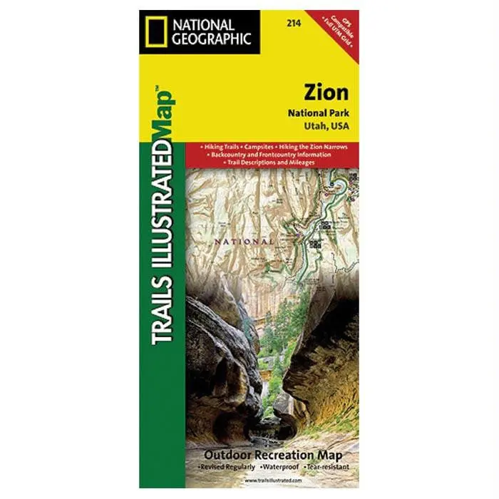 Zion National Park Map #214 1