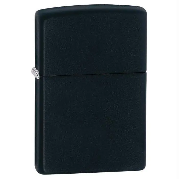 Zippo Black Matte Refillable Lighter 1