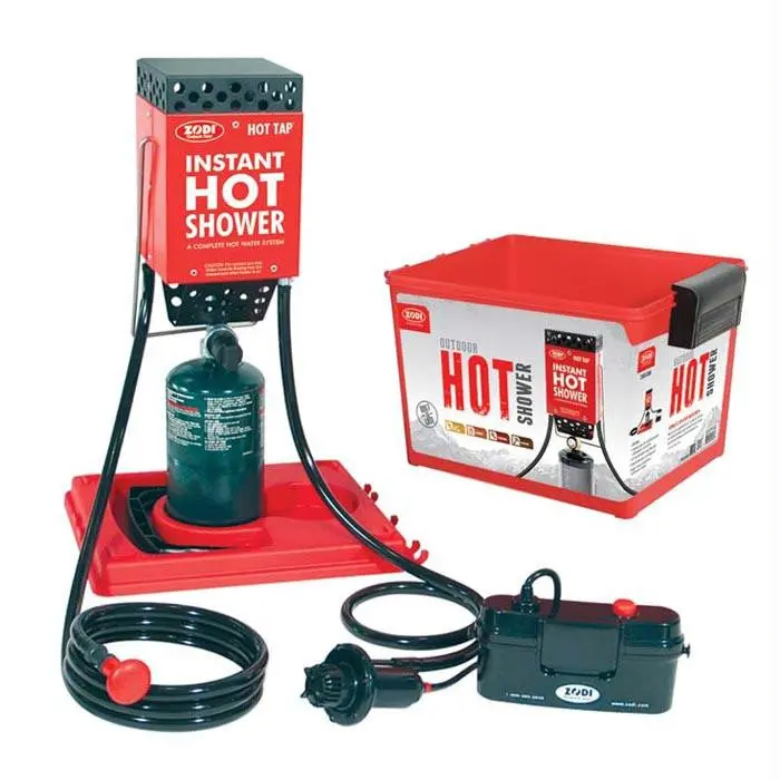 Zodi Hot Tap Portable Camp Shower – On-Demand Warm Water System 1