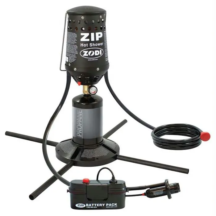 Zodi Zip Instant Portable Shower – Compact, Battery-Free Design 1