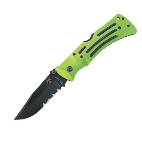 Zombie Mule Folding Knife With Serrated Edge 1
