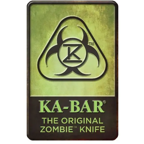 Zombie-Themed Collectible Knife Sign 1