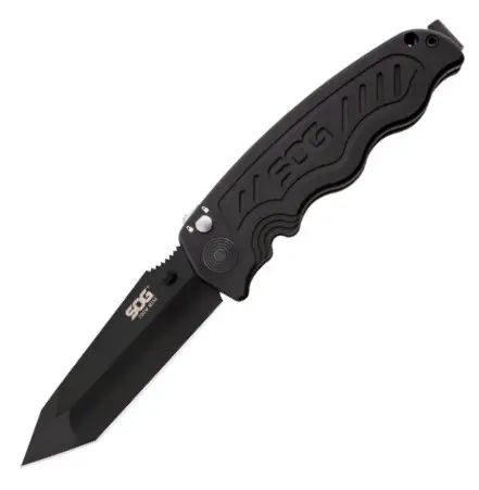 Zoom Mini Tanto Knife – Straight-Edge, Compact Black Design 1