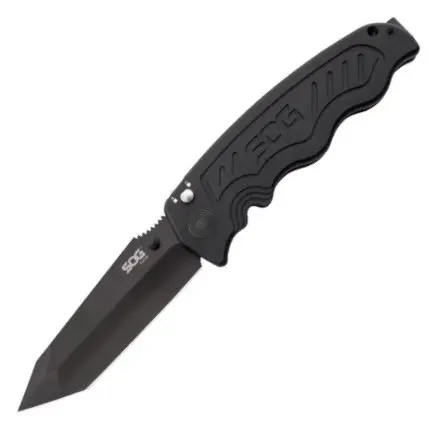 Zoom Tanto Knife With Straight Edge And Black Titanium Nitride Coating 1
